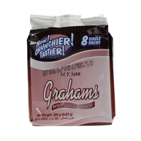 M. Y. San Grahams Honey Crackers 250g - 8x25g