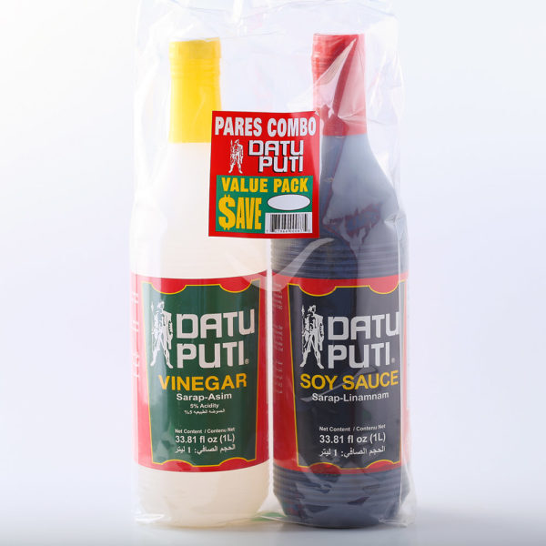 Datu Puti Value Pack 1L Vinegar/1L Soy Sauce