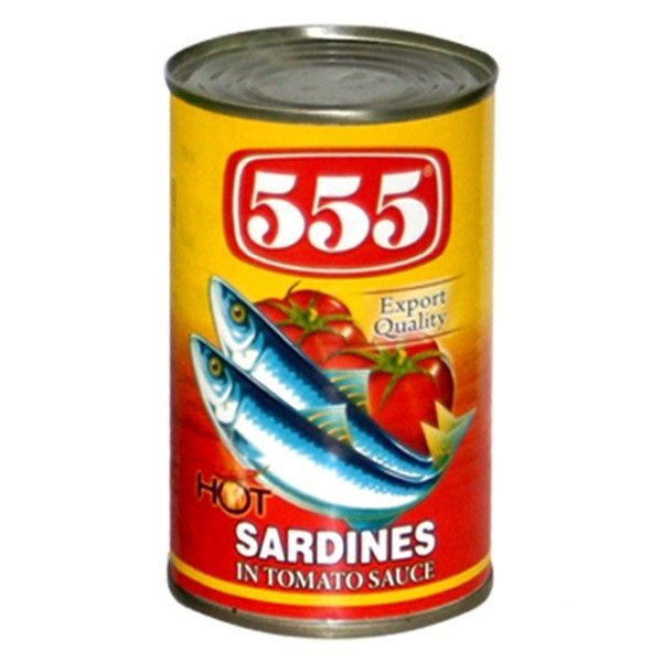 555 Sardines in Chilli Tomato Sauce 425g