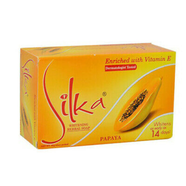 Silka Whitening Herbal Soap Papaya Orange 135g