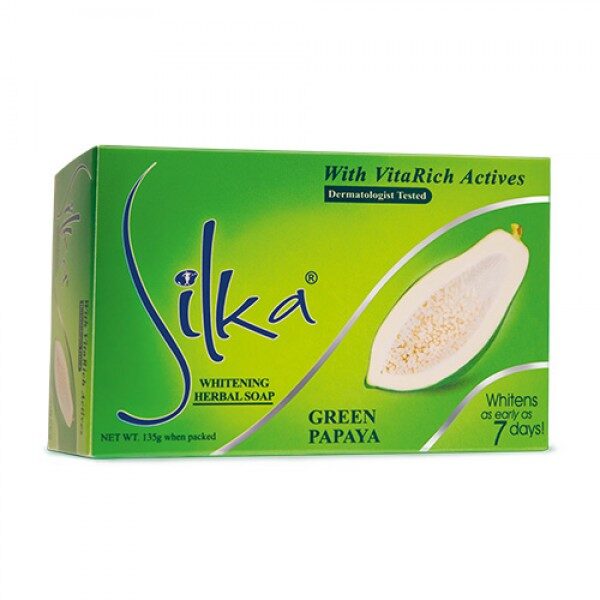 Silka Whitening Soap Green Papaya Green 135g