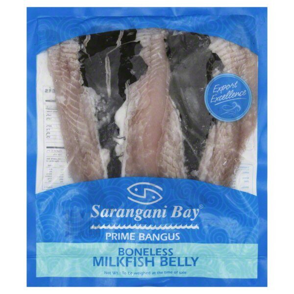 Sarangani Bay Boneless Milkfish Belly Frozen - Prime Bangus 398g