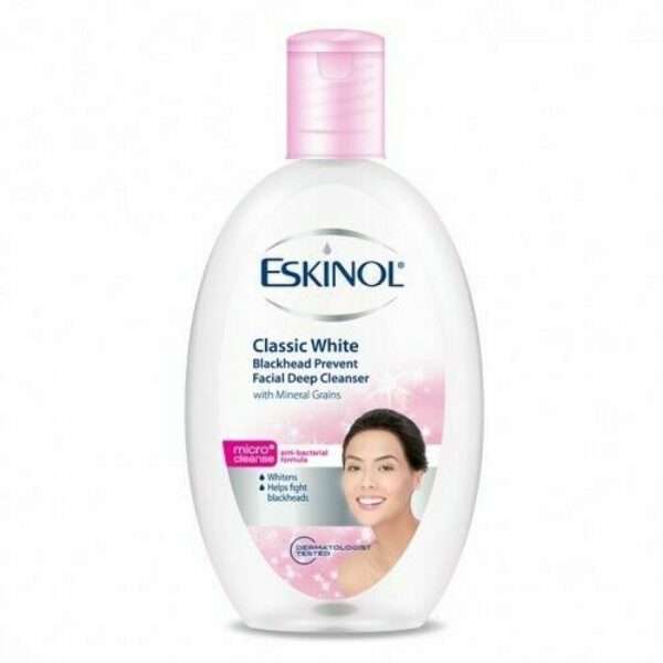 Eskinol Classic White Blackhead Prevent Facial Deep Cleanser w/ Mineral Grains 225ml
