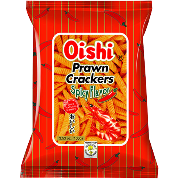 Oishi Prawn Crackers hot spicy 95