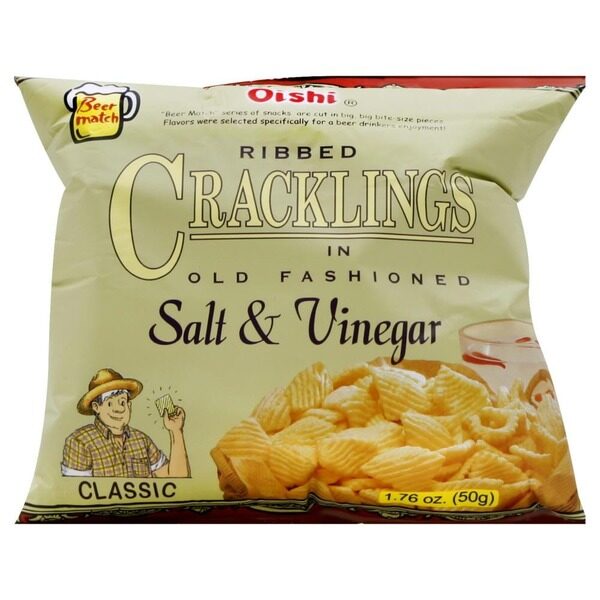 Oishi Cracklings Salt Vin. 50g