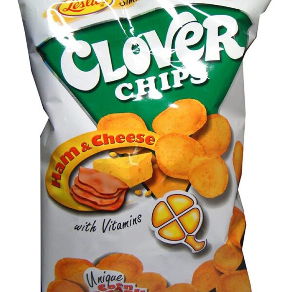 Leslie Clover Chips Ham & Cheese 155g