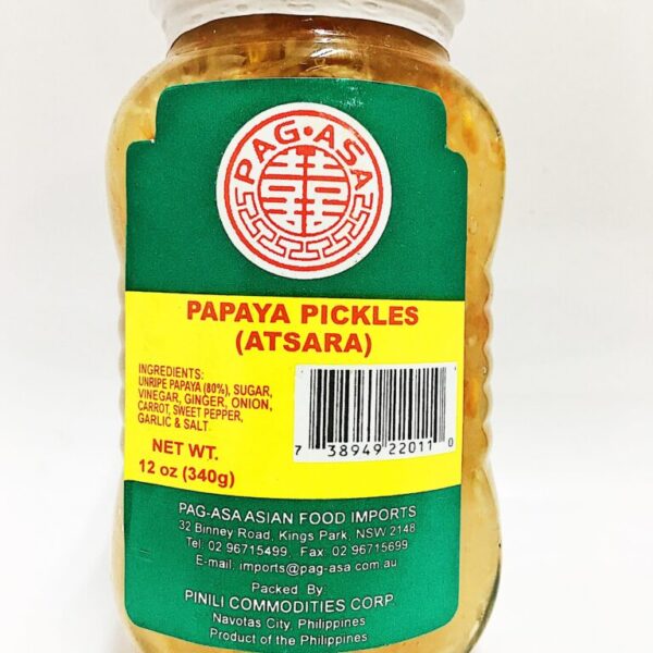 PagAsa Papaya Pickles 340g Atsara