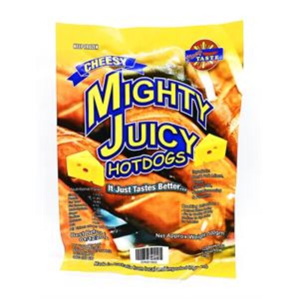 Mighty Juicy Hotdogs Cheesy 500g