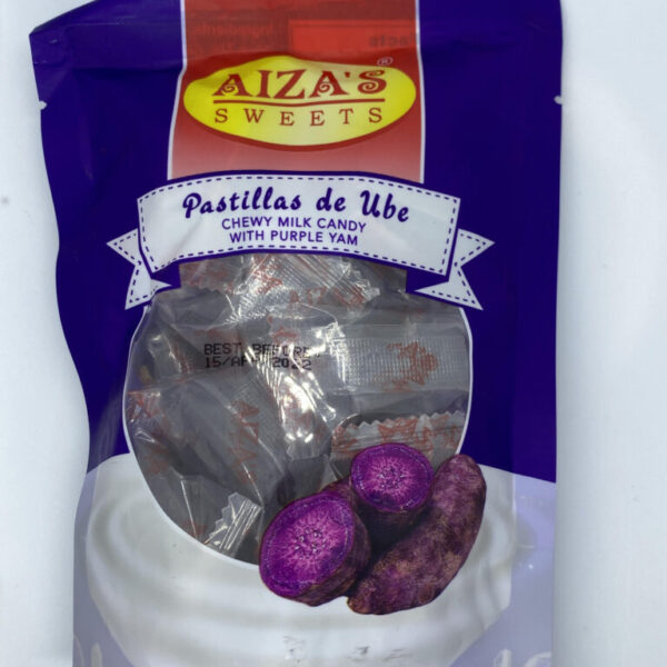 Aiza's Pastillas De Ube Chewy Milk Candy with Purple Yam 134g