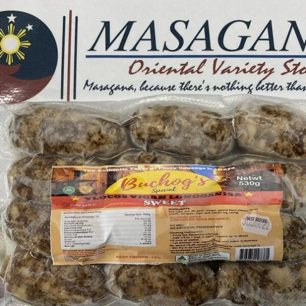 Buchogs Ylocos Vigan Longganisa Sweet 530g