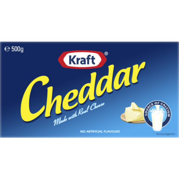 Kraft Cheddar Cheese 500g