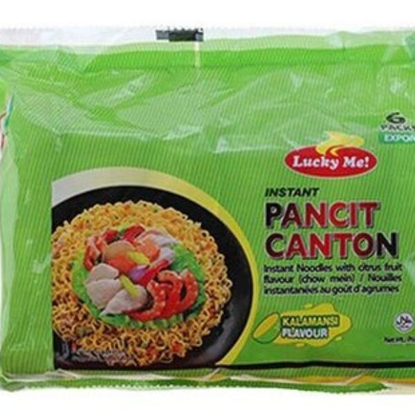 Lucky Me Pancit Canton Fried Noodles Kalamansi Citrus Flavour 6 x 60g Pack