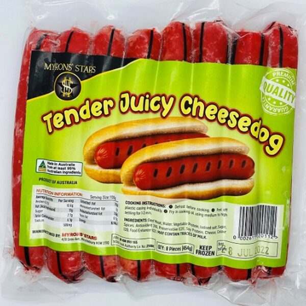 Myron's Tender Juicy Cheesedog
