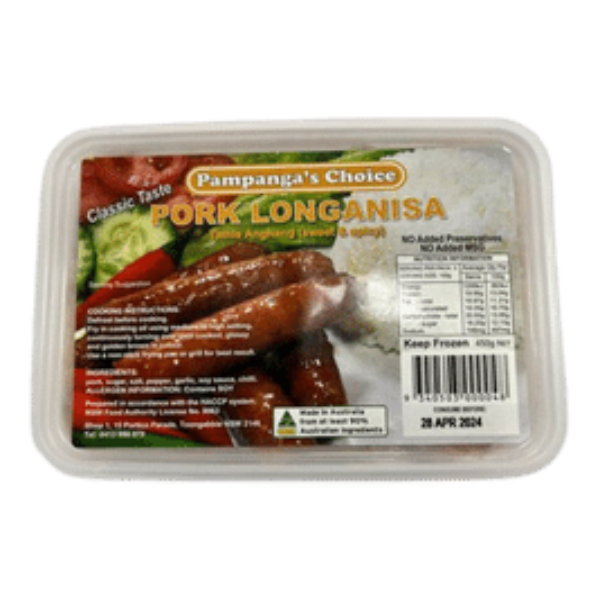 Pampanga's Choice - Tamis Anghang Pork Longanisa (Sweet & Spicy) 425g