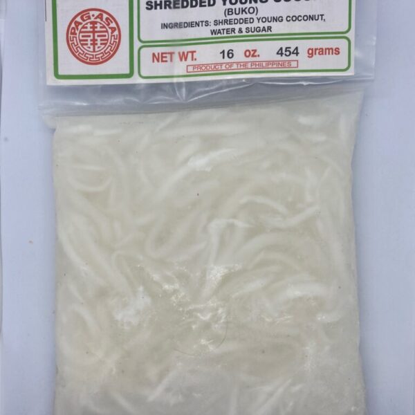 Pagasa Cooked Shredded Young Coconut 454g (Buko) Frozen