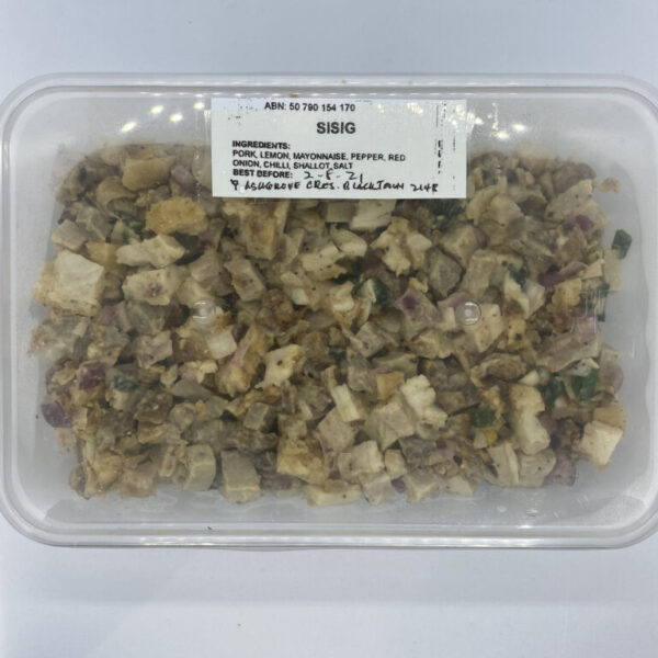 Cooked Food (Ulam) - Sisig Pre-order by Friday noon for weekend delivery *Home Delivery Only*