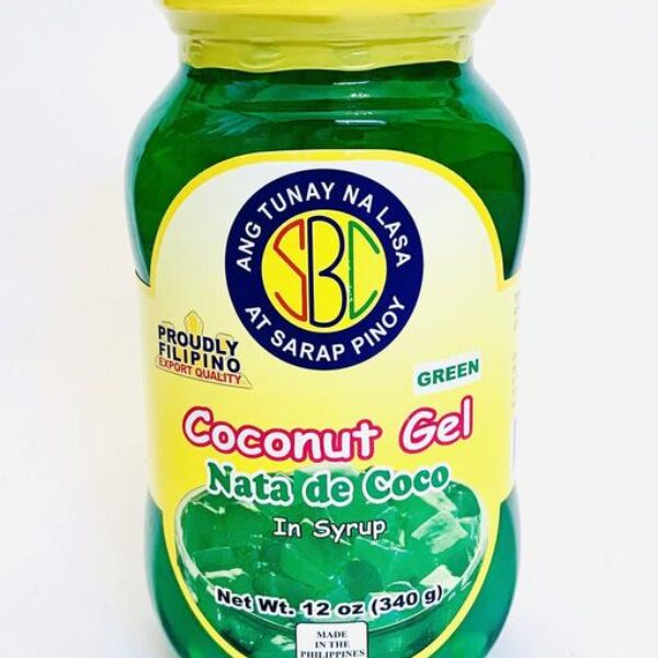 SBC Coconut Gel Nata de Coco in syrup Green 340g